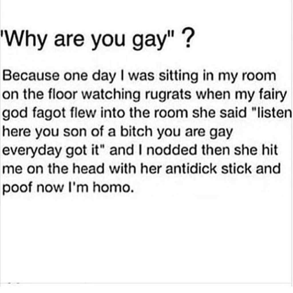 Why been gay is again god