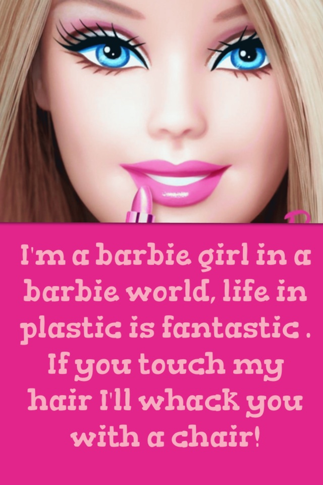 Plastic discount barbie girl